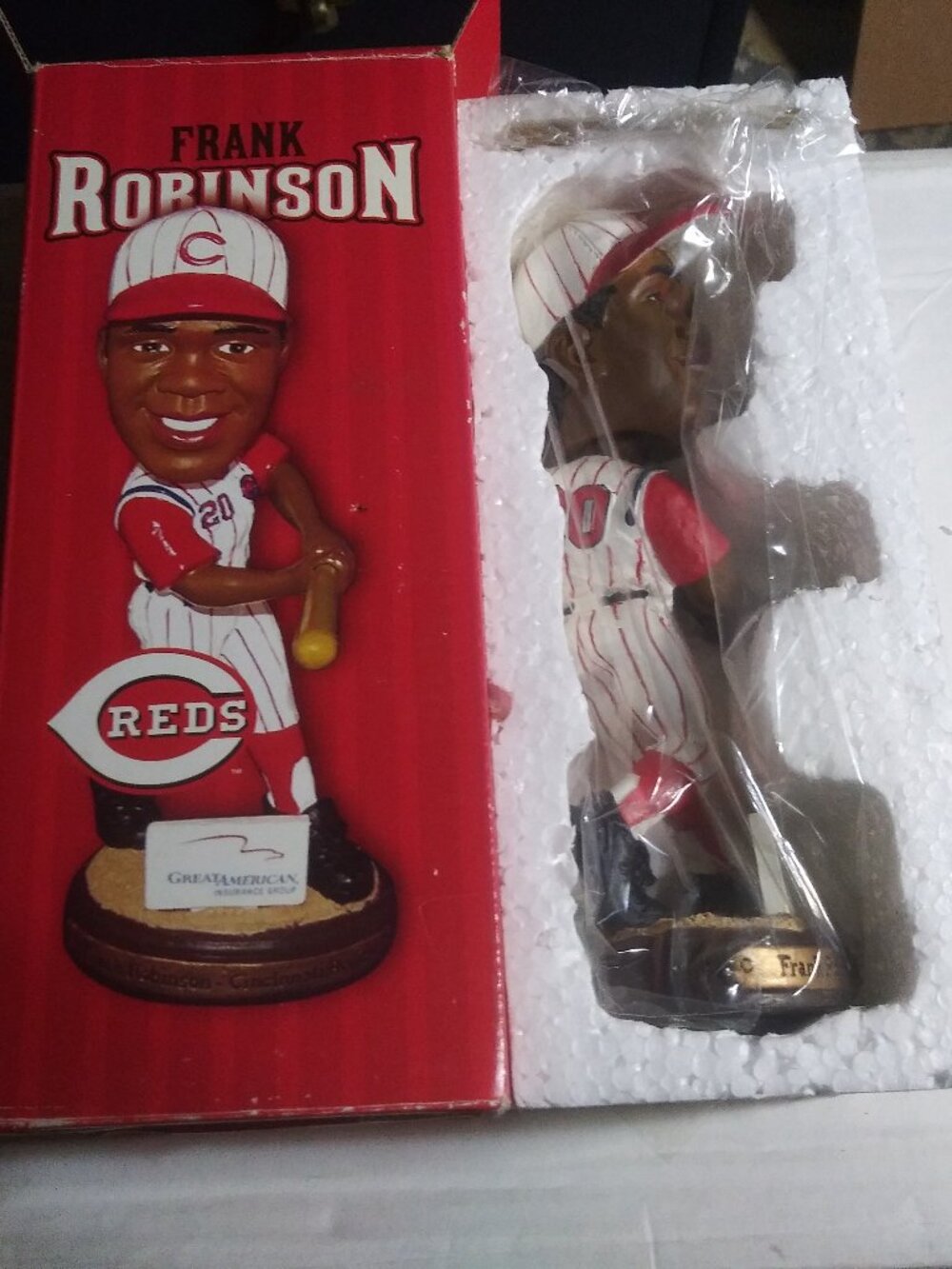 2007 Cincinnati Reds SGA Frank Robinson Bobblehead #ED 40,000 NIB HOF 500 HRCLUB